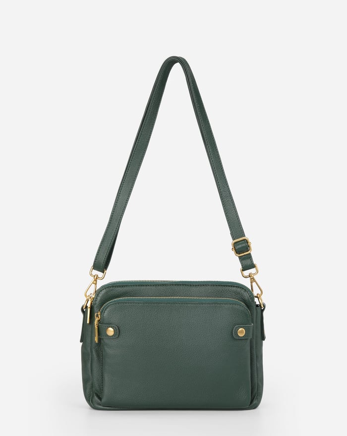 Aelira - Sleek Three Layer Crossbody Bag