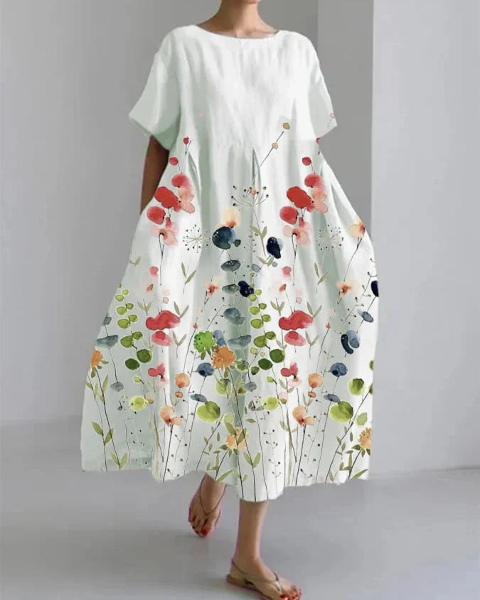 Aurea – Elegant Printed Maxi Dress