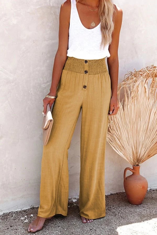Auriline - Relaxed High-Waist Pants