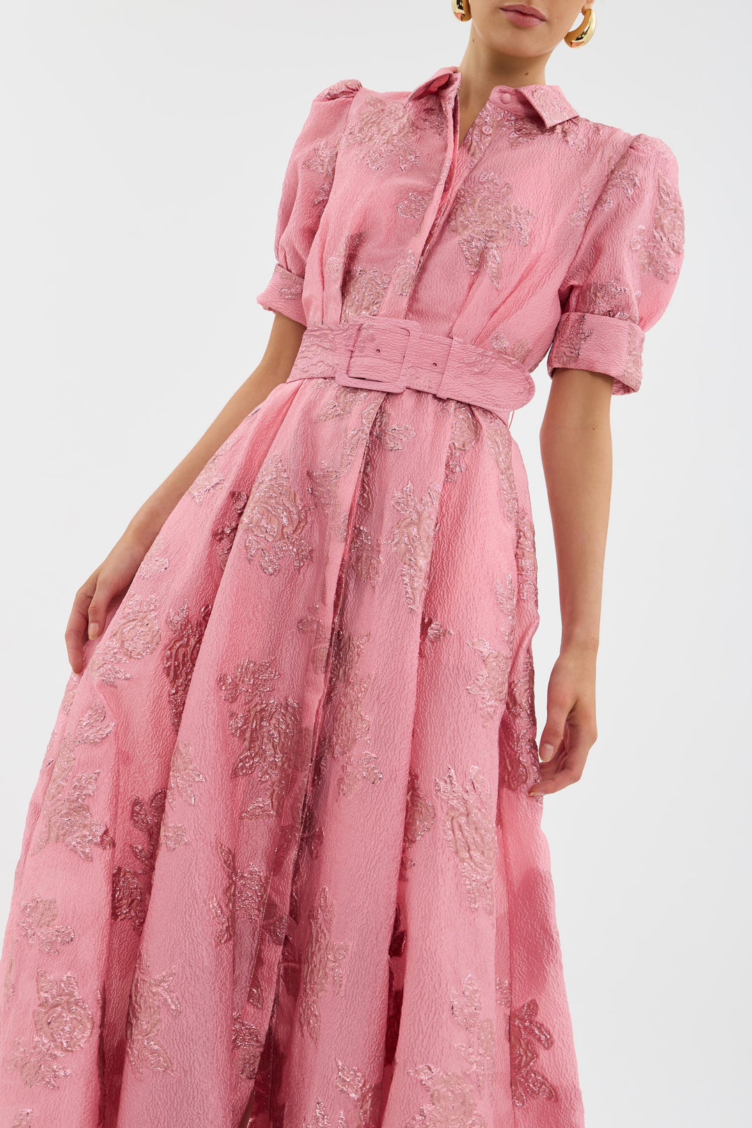 Kaiya - Short dress with puff sleeves