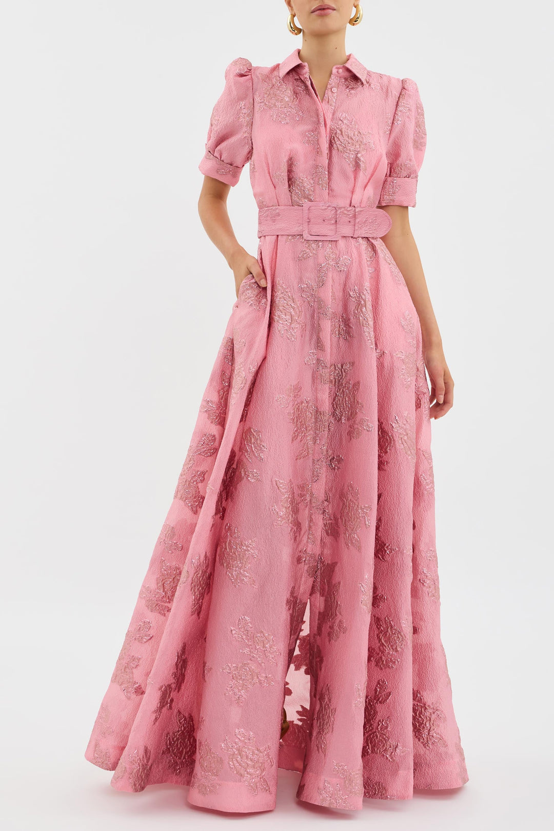 Kaiya - Short dress with puff sleeves