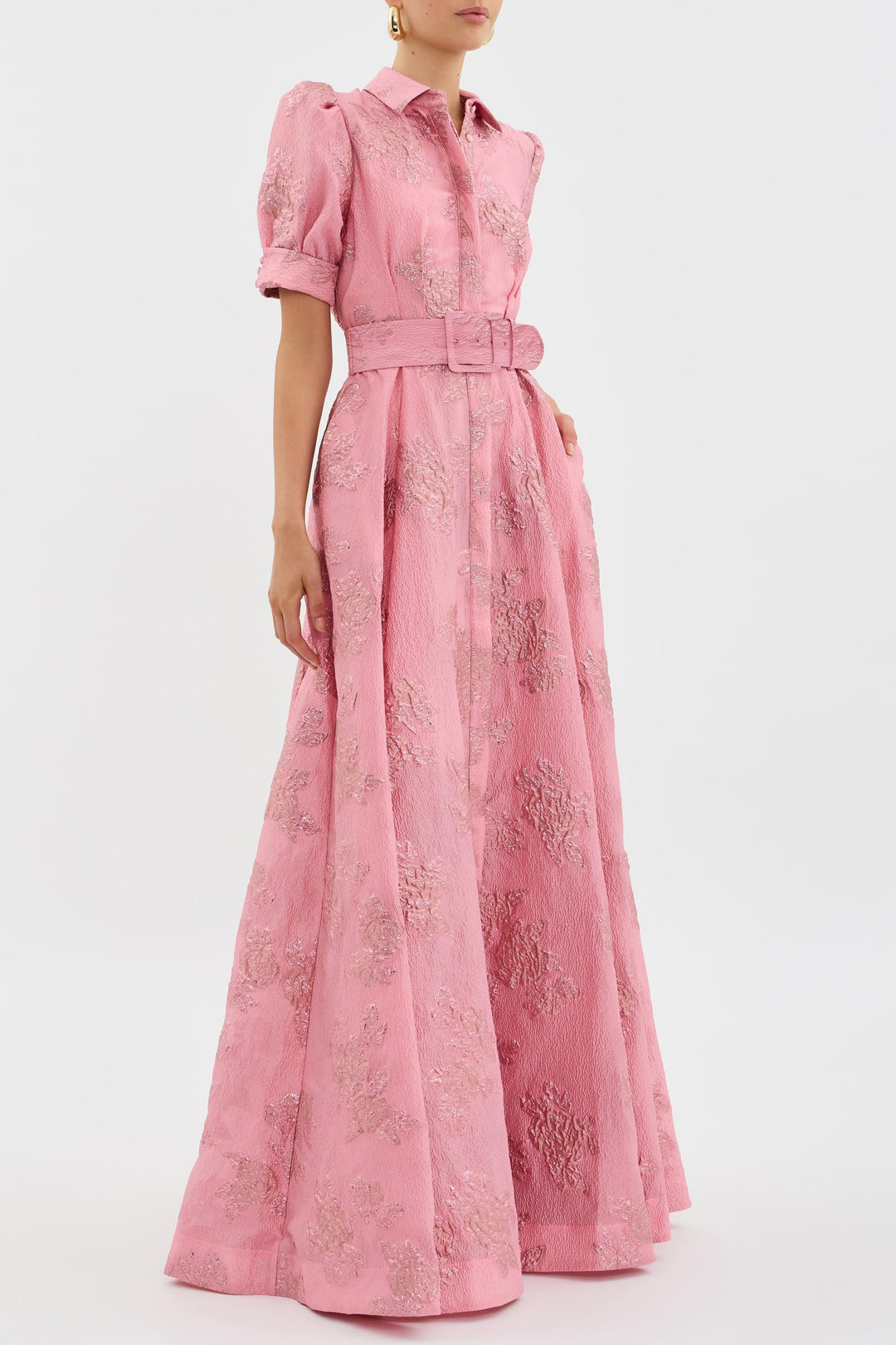 Kaiya - Short dress with puff sleeves