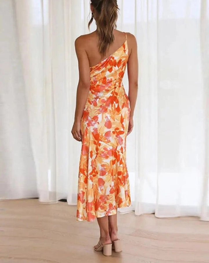 Jedda - Asymmetric floral maxi dress