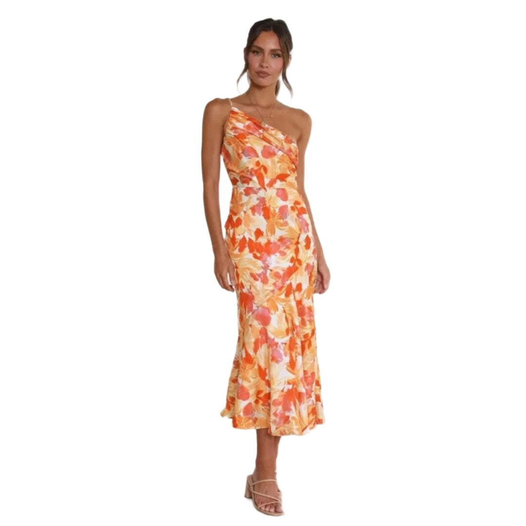 Jedda - Asymmetric floral maxi dress