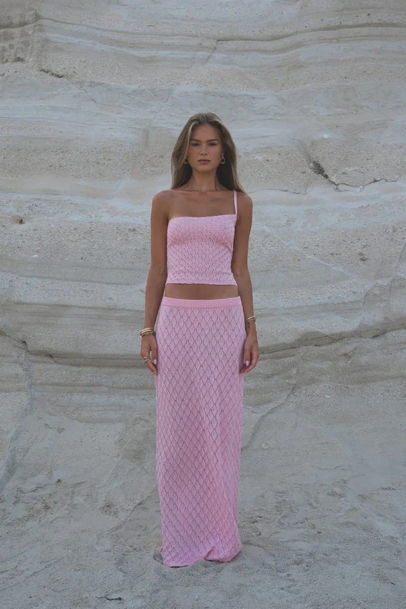 Caeraya - One-Strap Knitted Set