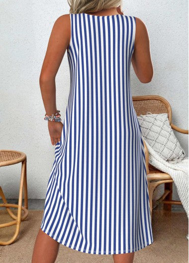 Paige - Sleeveless striped summer dress