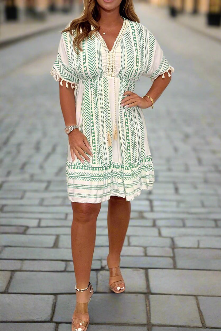 Yalara - Chic Printed Dress