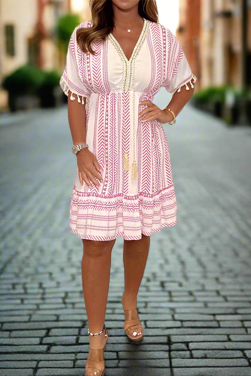 Yalara - Chic Printed Dress