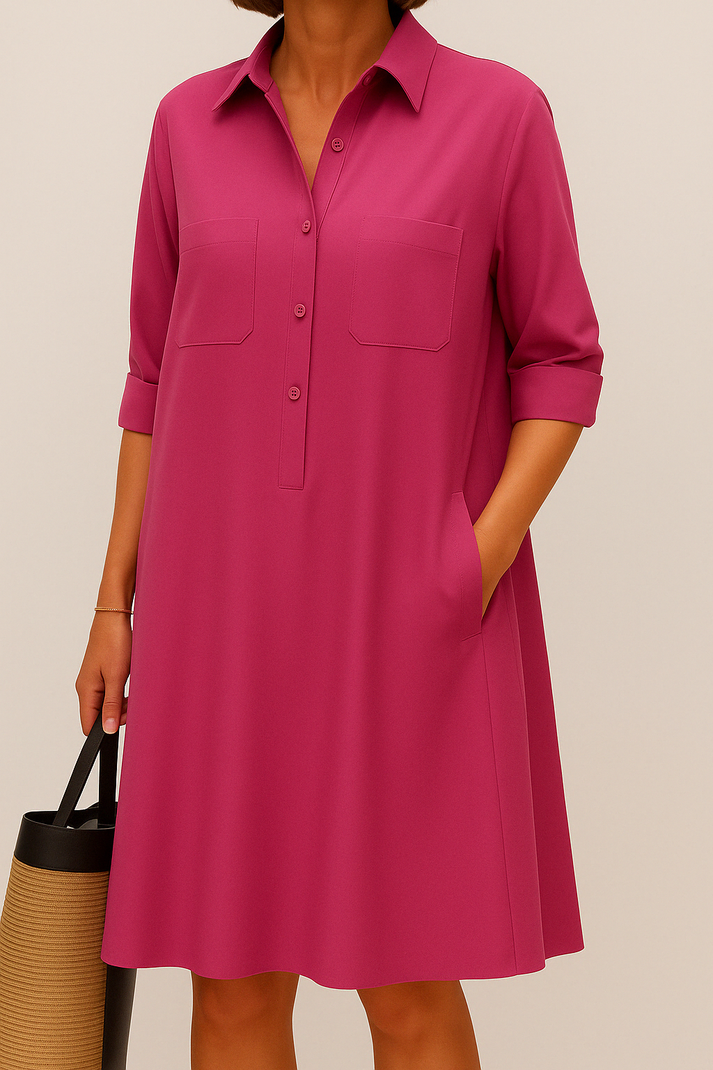 Haelisyae- Button Dress
