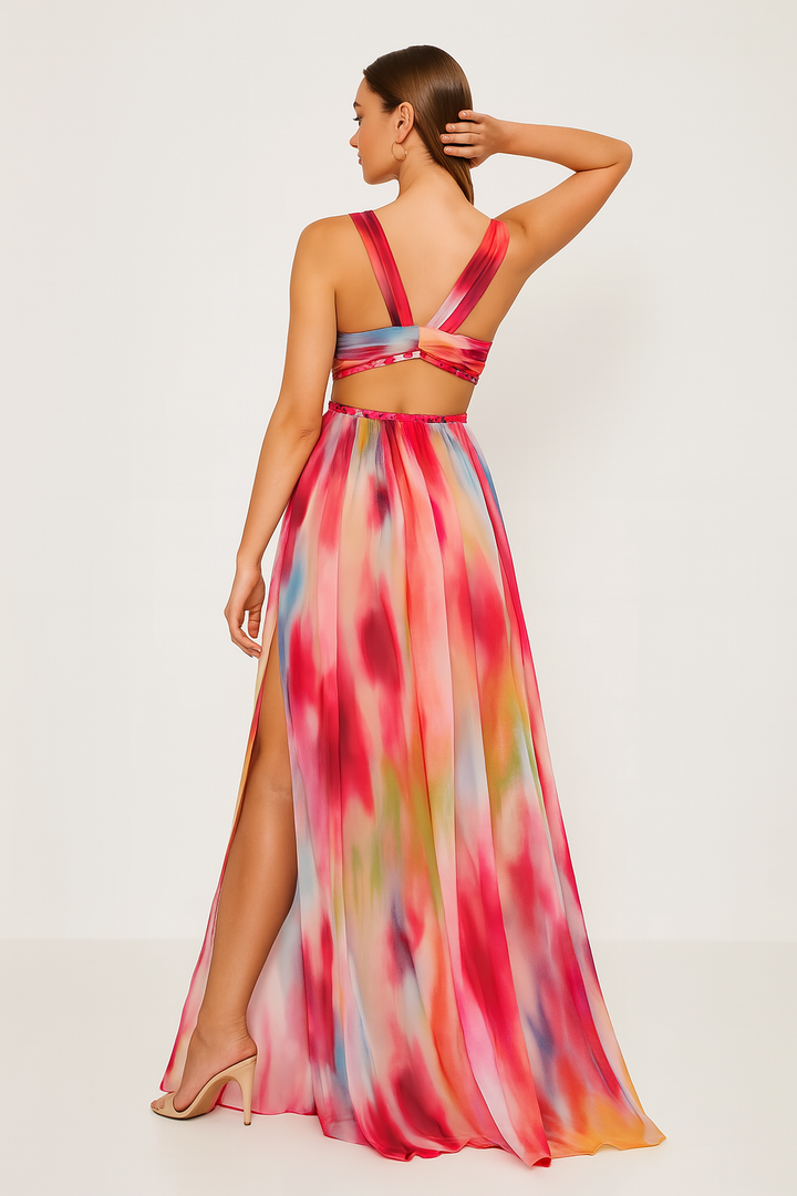 Jasmine - Painted maxi dress