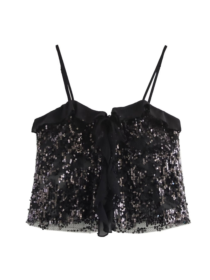 Zariah | Sequin Halter Top