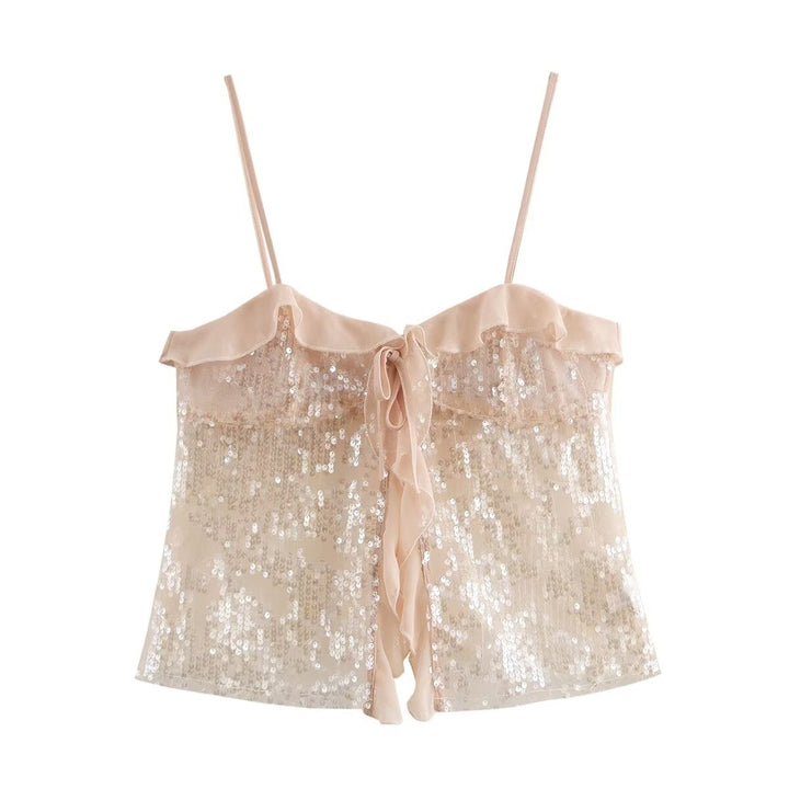 Zariah | Sequin Halter Top