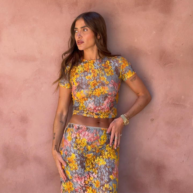 Kelly | Floral Print Two Piece Set