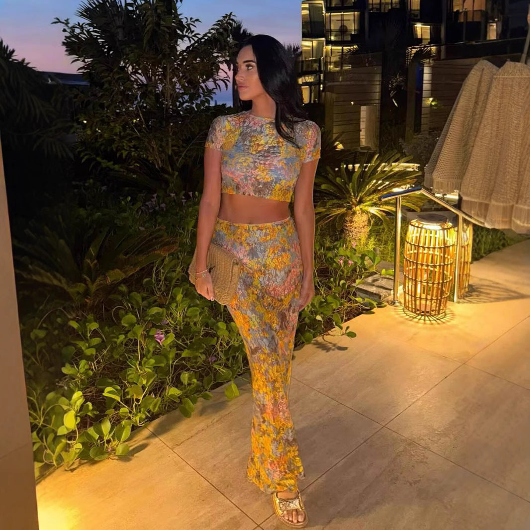 Kelly | Floral Print Two Piece Set