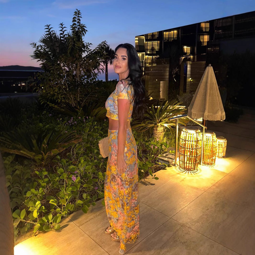 Kelly | Floral Print Two Piece Set