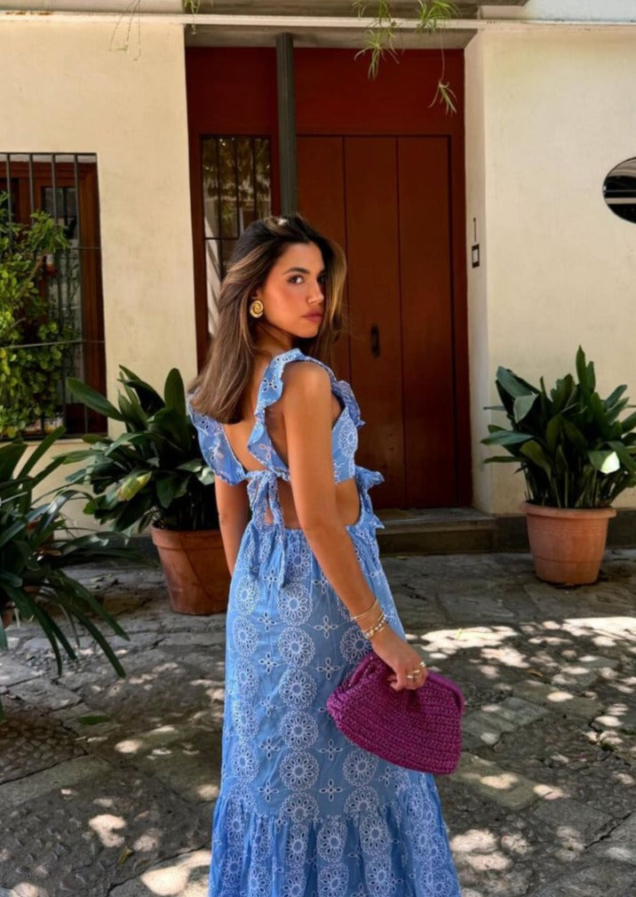 Camila - Ruffled Maxi Dress