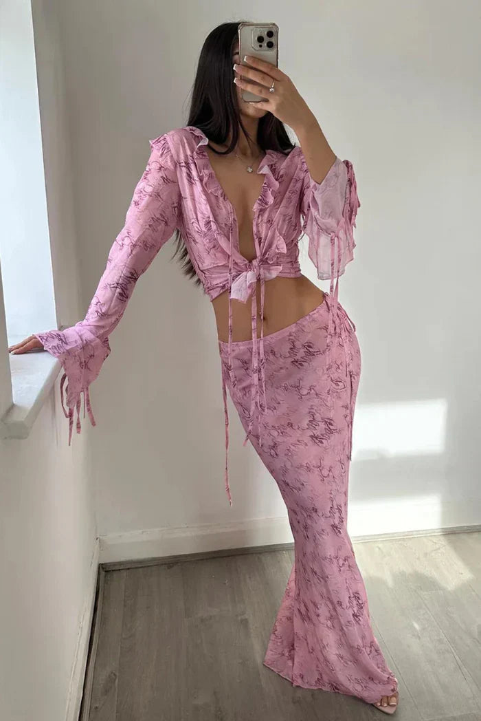 Briennaurae - Flowing Maxi Skirt Set