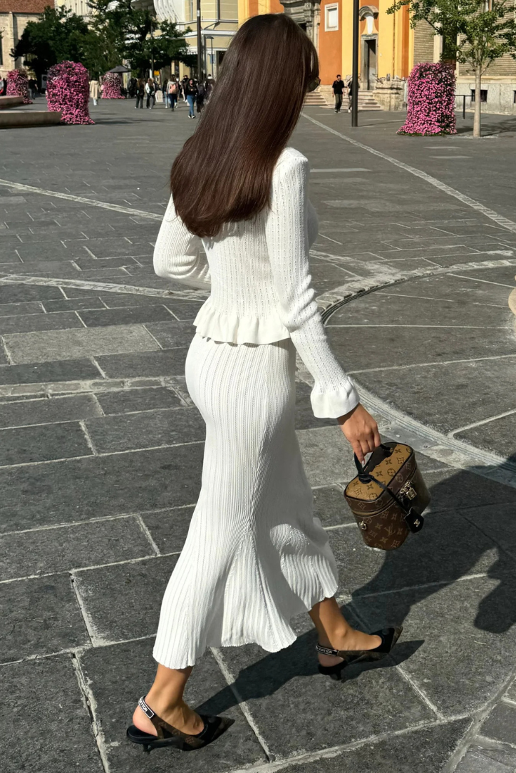 Bonnie - V-Neck Knitted Set