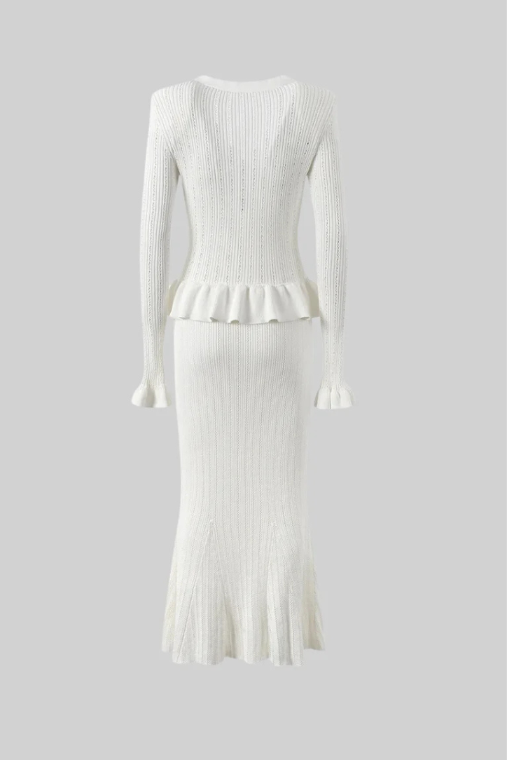 Bonnie - V-Neck Knitted Set