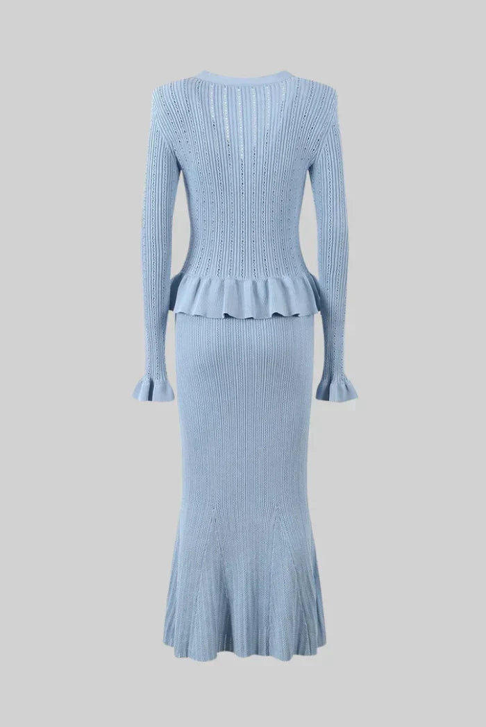 Bonnie - V-Neck Knitted Set