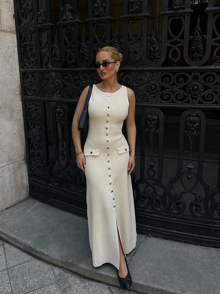 Fiona - Knit Sleeveless Maxi Dress