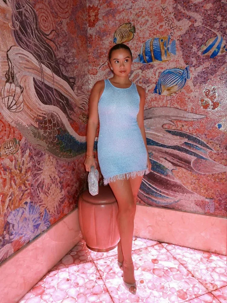 Kaelina - Sparkly Mini Dress