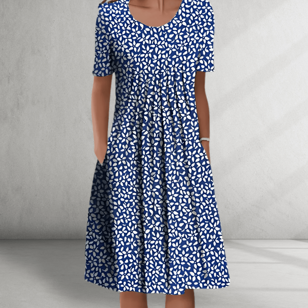 Aimy - Floral Dress  Short Sleeves  Relaxed Everyday Fit