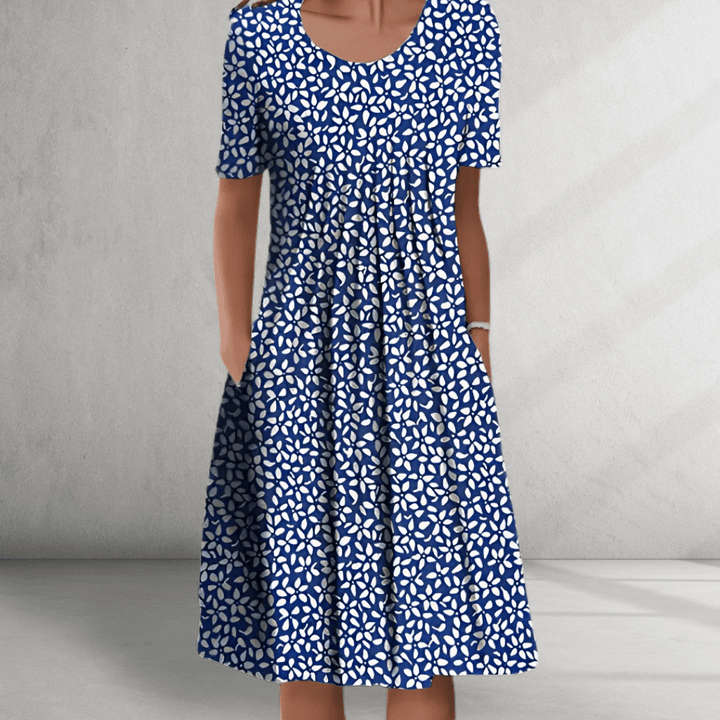 Aimy - Floral Dress  Short Sleeves  Relaxed Everyday Fit
