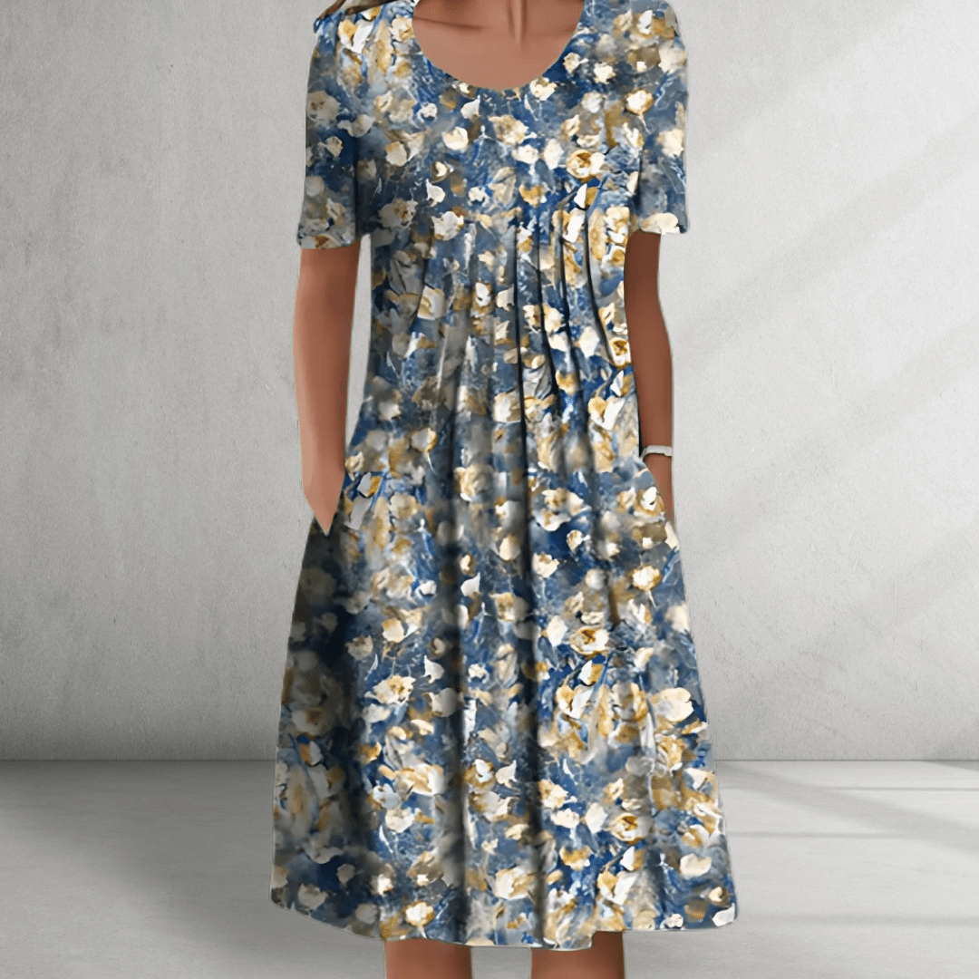 Aimy - Floral Dress  Short Sleeves  Relaxed Everyday Fit