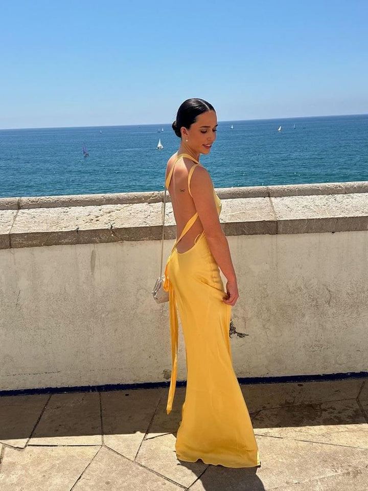 Wyssira - Backless Maxi Dress