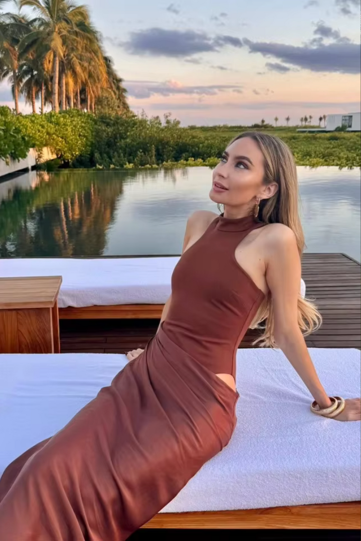 Faye - Asymmetrical Maxi Dress