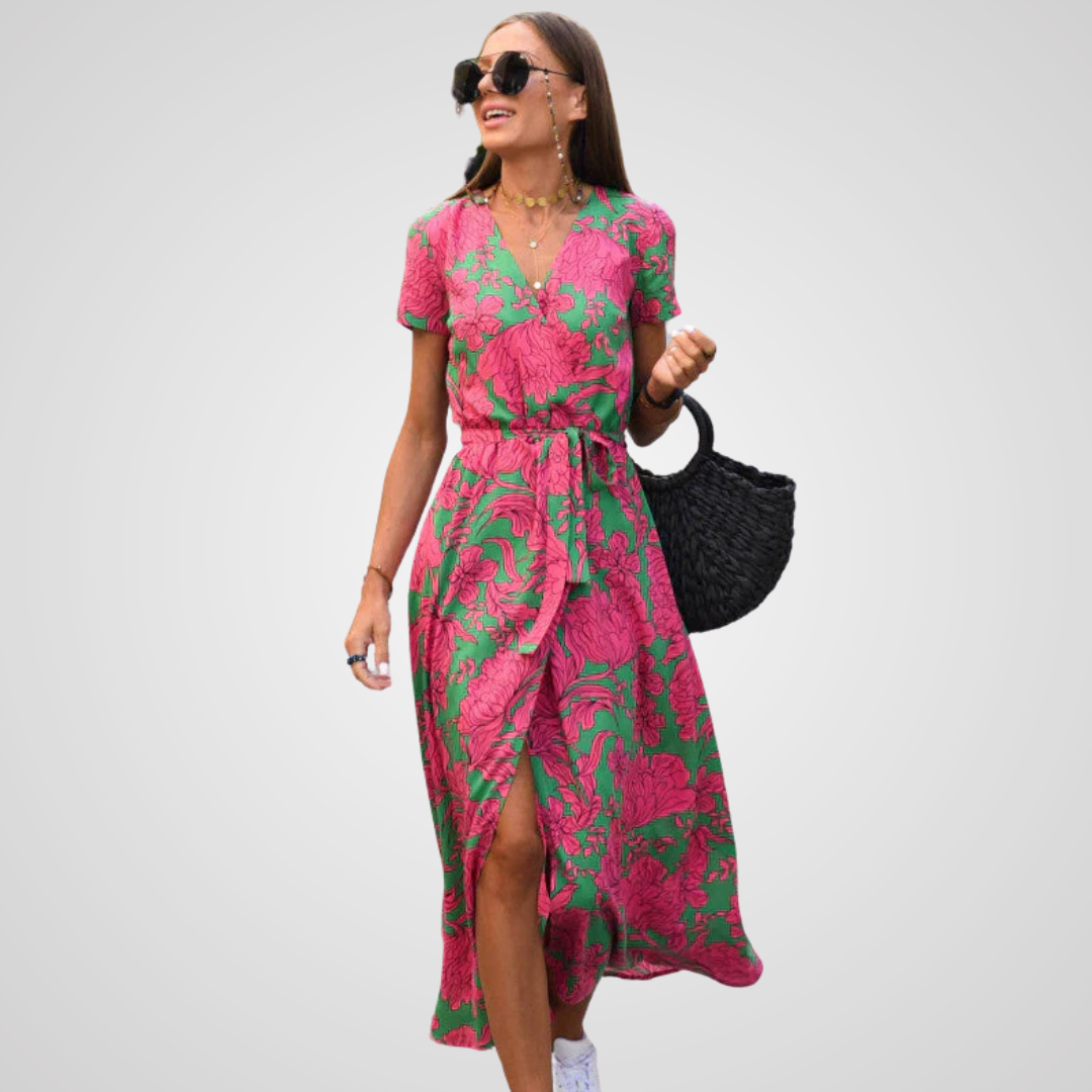 Oliviana -  Summer Dress with Print