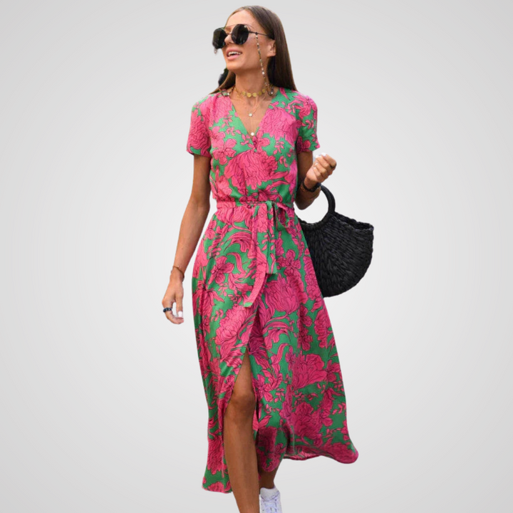 Oliviana -  Summer Dress with Print