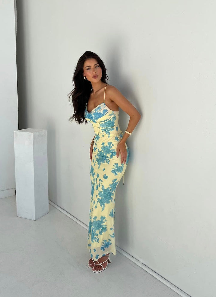 Wyslissa - Sleeveless Floral Maxi Dress