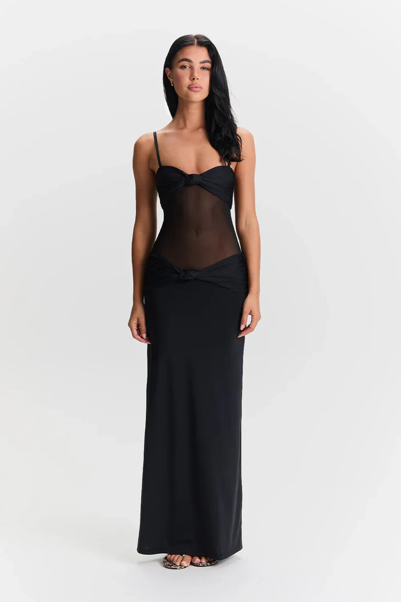 Rhionara - Detachable Straps Maxi Dress