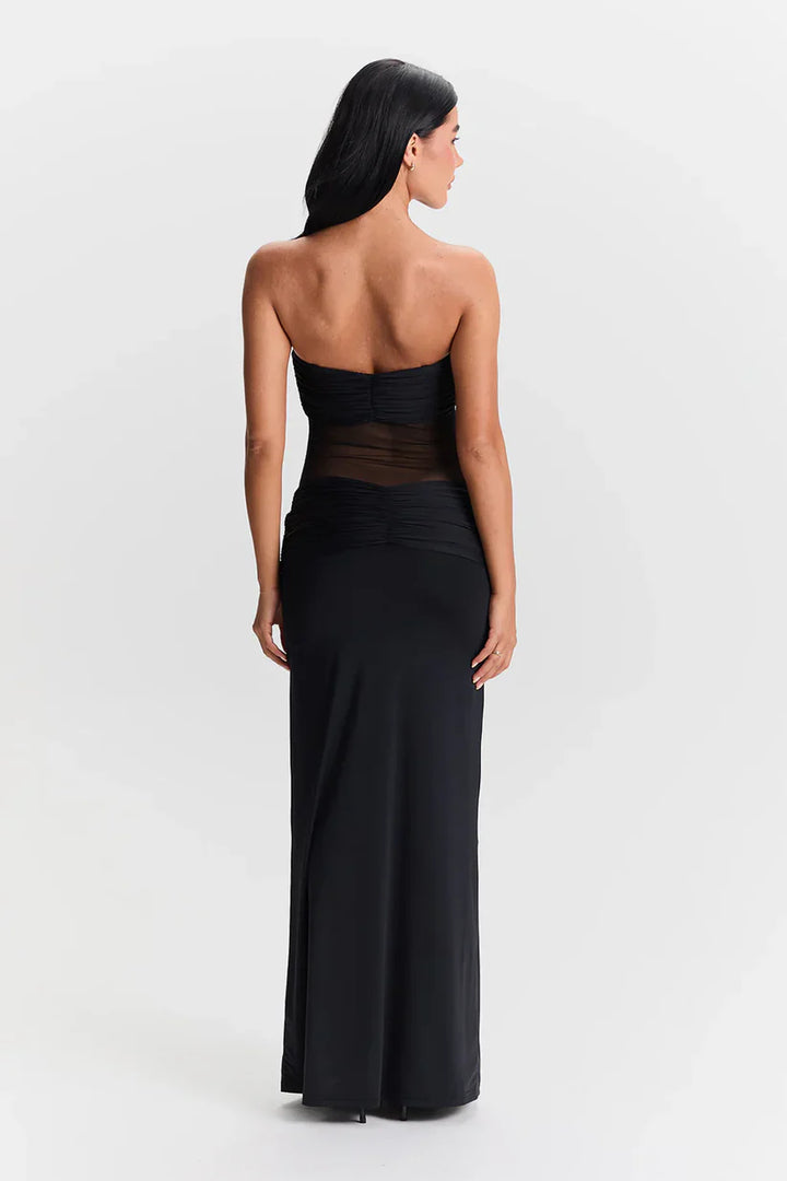 Rhionara - Detachable Straps Maxi Dress
