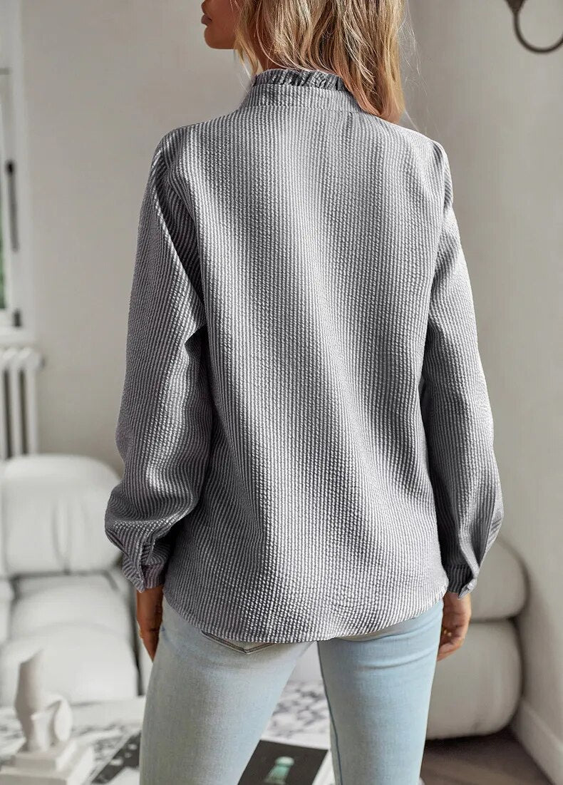 Leilani -  Elegant Polo Blouse