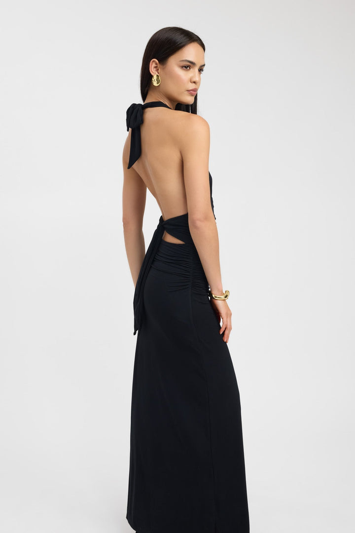 Eleanor - Elegant halter maxi dress