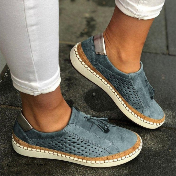 Brooke - Perforated Casual Slip Ons