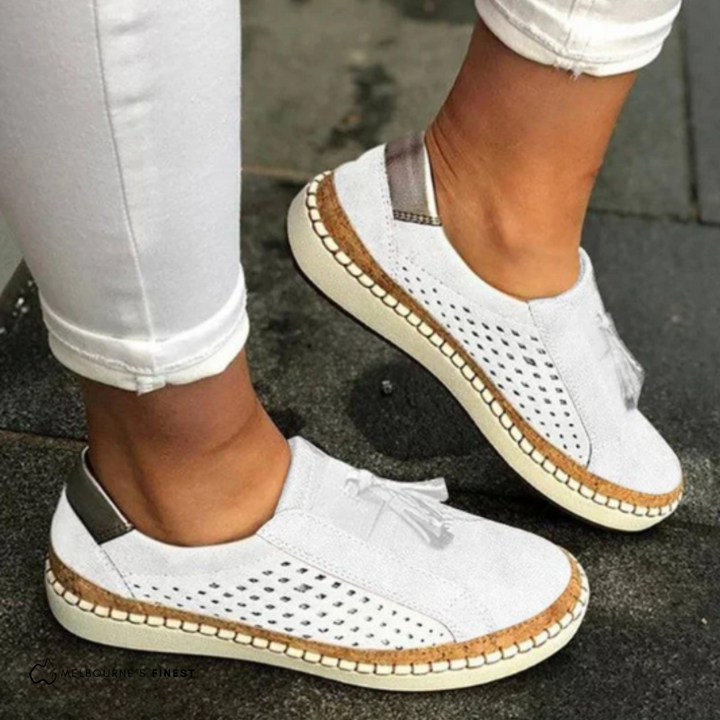 Brooke - Perforated Casual Slip Ons