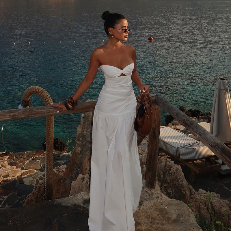 Linda - Breasted Hollowed Maxi Dress