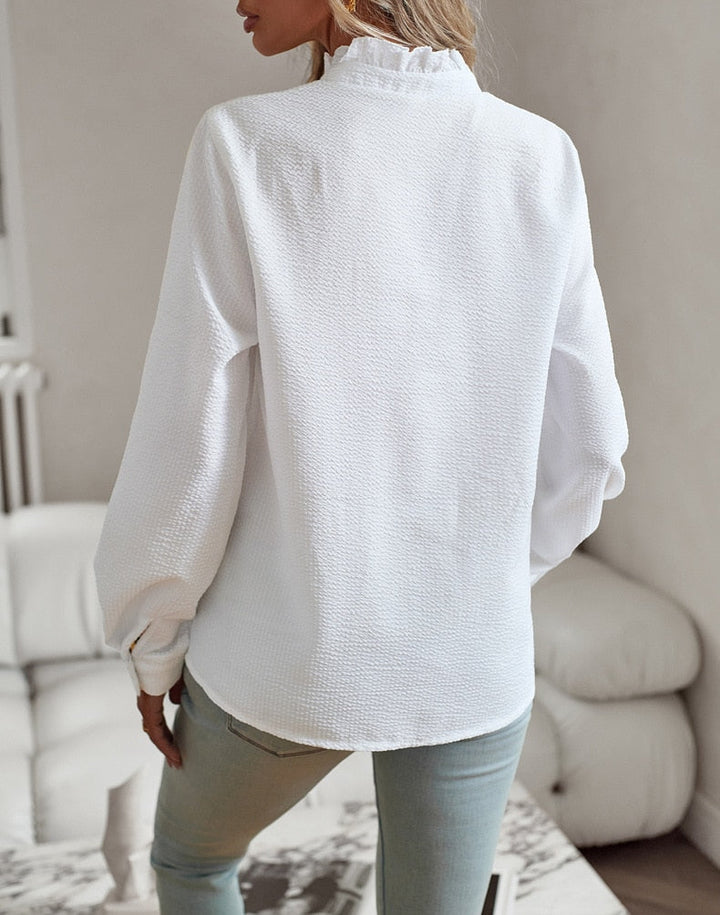 Leilani -  Elegant Polo Blouse