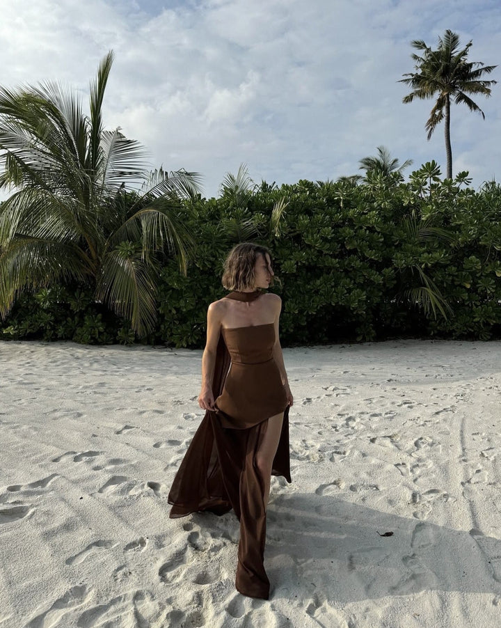 Selissea - Asymmetrical Maxi Dress