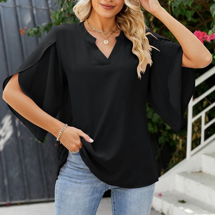 Nylah -  Elegant V-Neck Top