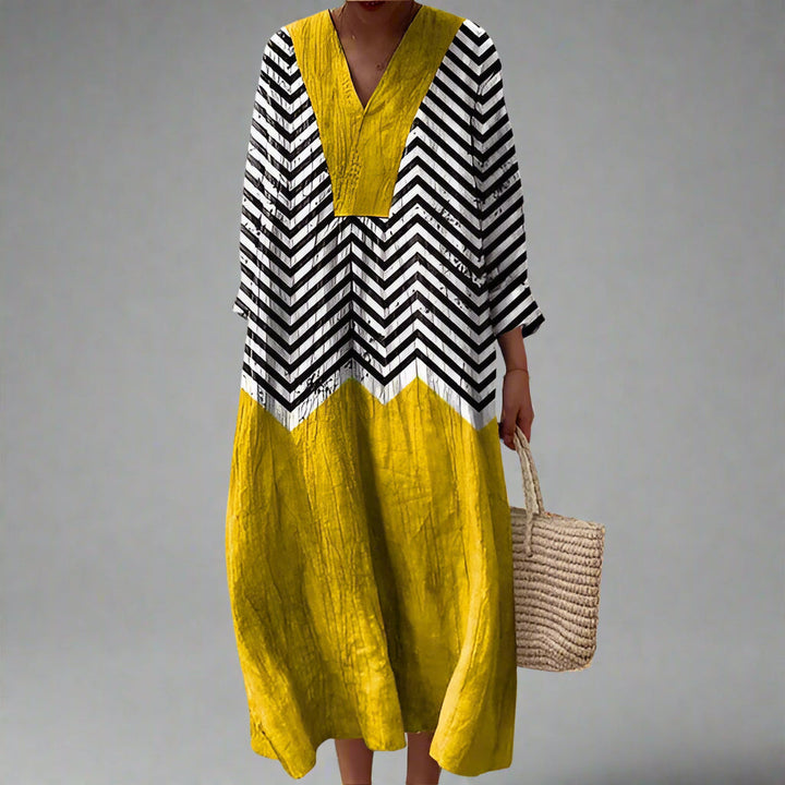 JULIA | Elegantes geometrisches Kleid