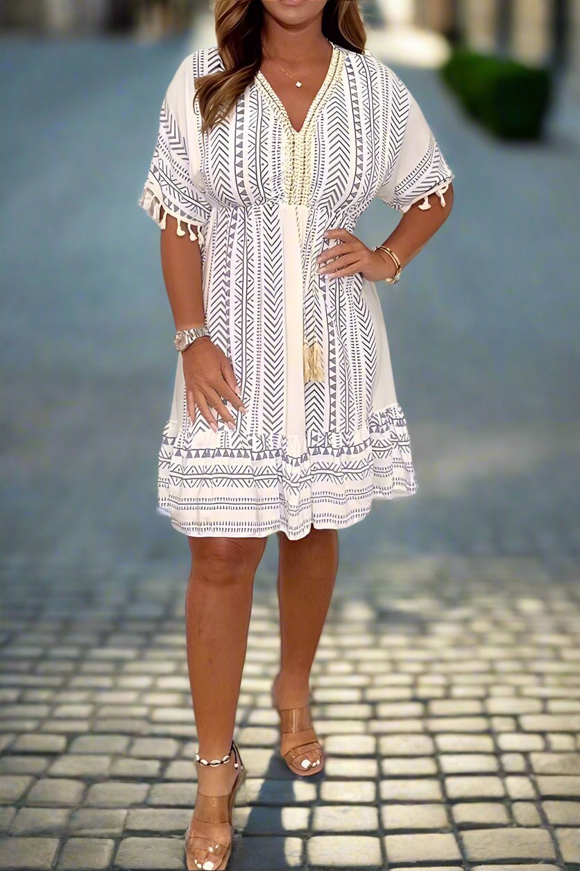 Yalara - Chic Printed Dress