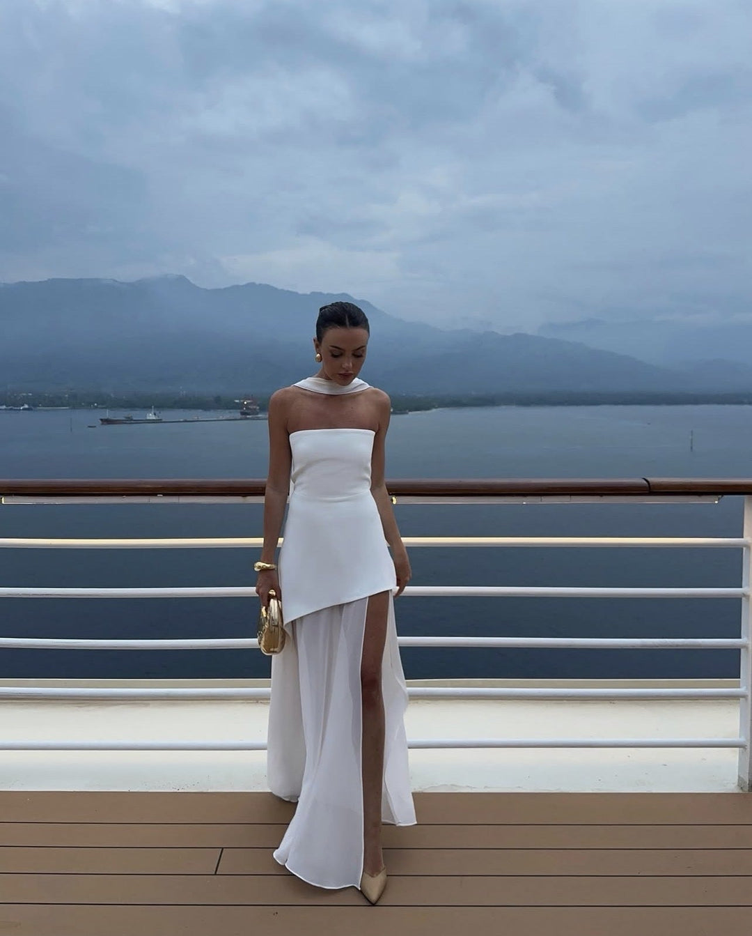 Selissea - Asymmetrical Maxi Dress
