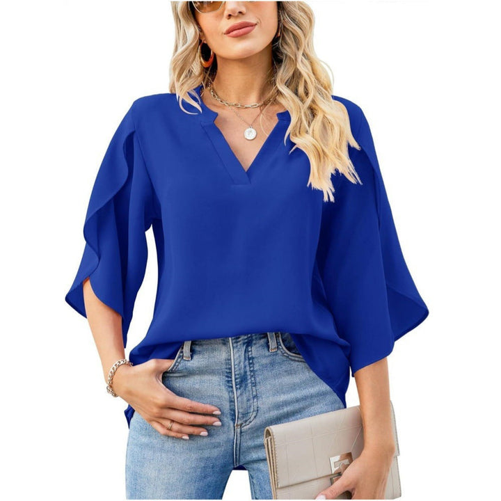 Nylah -  Elegant V-Neck Top