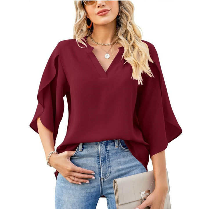Nylah -  Elegant V-Neck Top
