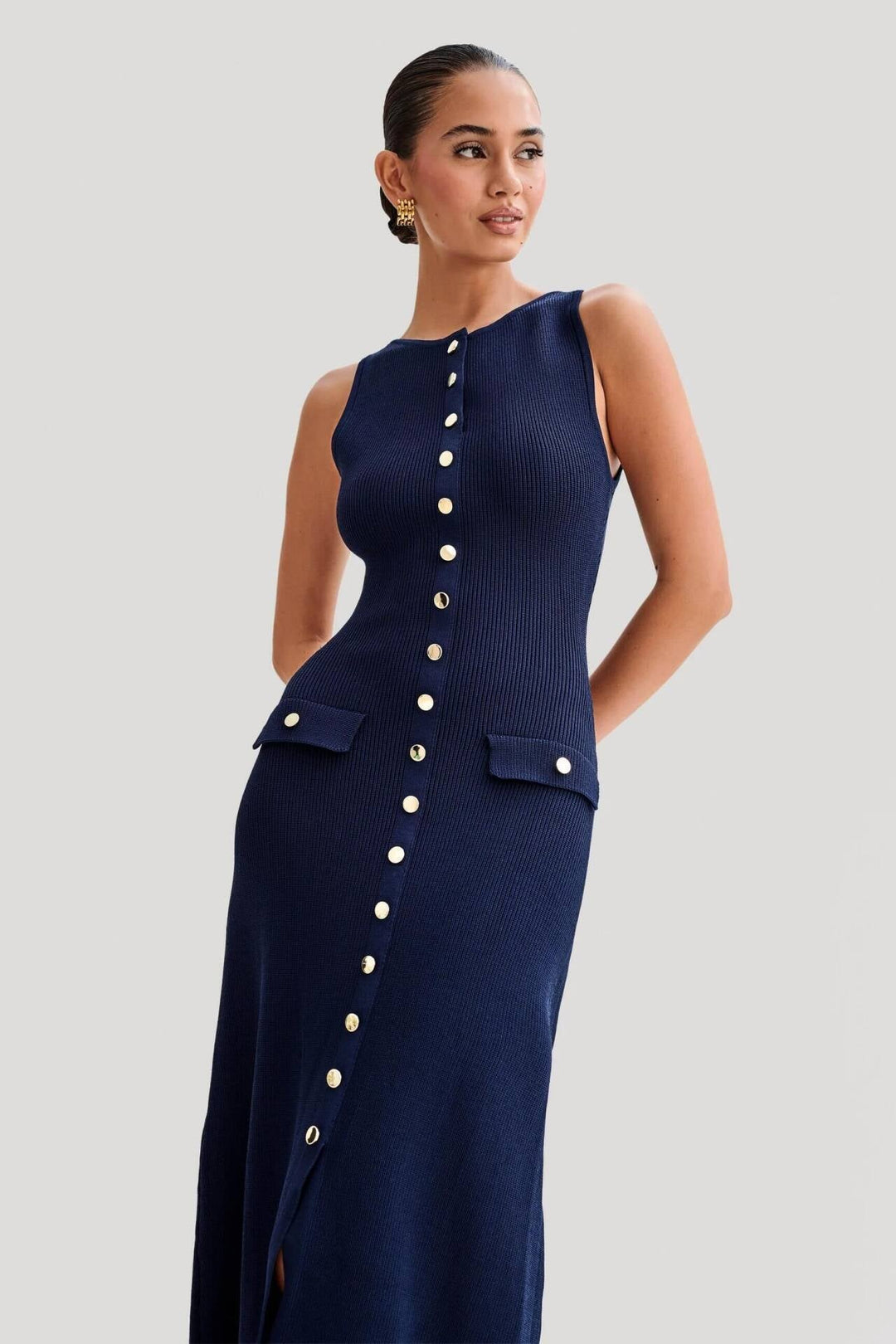 Fiona - Knit Sleeveless Maxi Dress